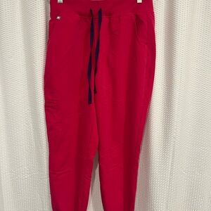 Figs Women’s Vibrant Pink Fig Scrubs Jogger Pants
